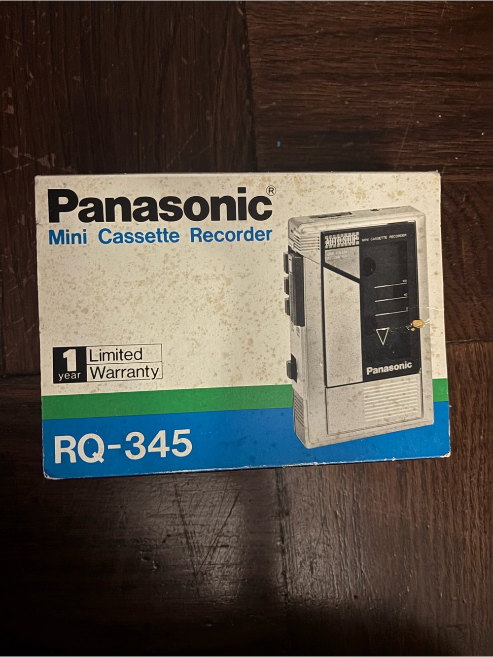 PANASONIC RQ-345 CASSETTE Auto Stop Mini One Touch Recorder